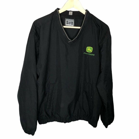 John Deere Other - John Deere Tractor Pullover Black V Neck Sz Small